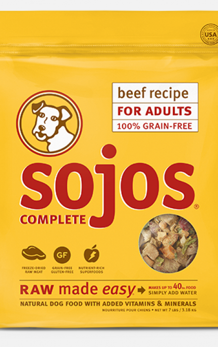 Sojos Complete Dog Food Beef Recipe