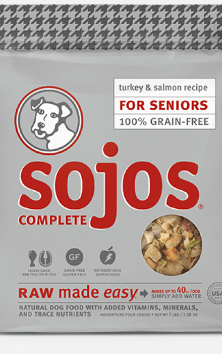 Sojos Complete Senior Food Turkey & Salmon Recipe